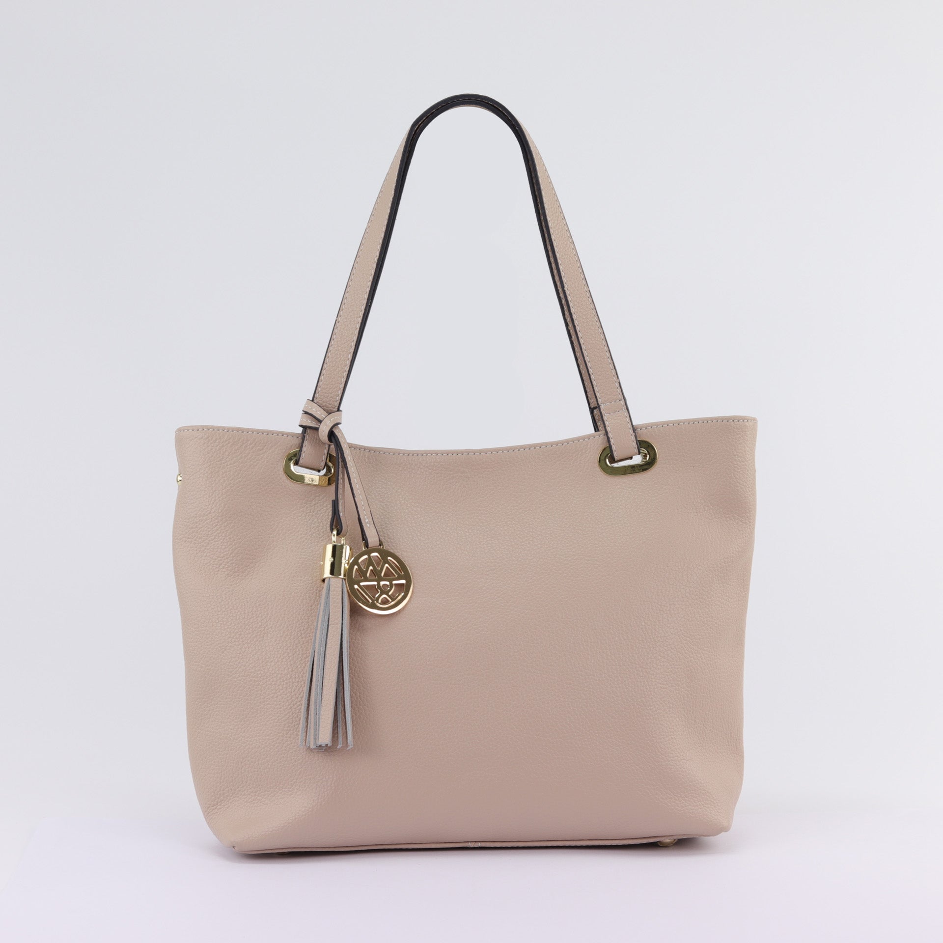 Nude leather tote hot sale