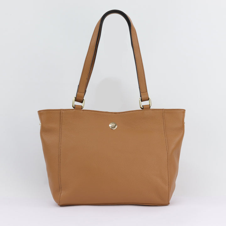 Reanna caramel leather tote DISCONTINUED