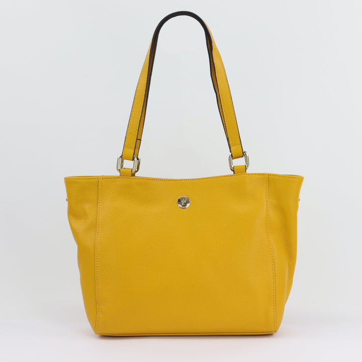 Reanna saffron leather tote DISCONTINUED